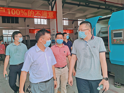 大嶺山鎮(zhèn)政府各級領導實地調研指導